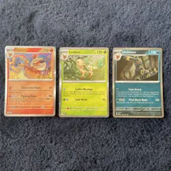Pokemon TCG Prismatic Eeveelutions Flareon Umbreon & Leafeon NM Holo (3 Cards) - Image 1