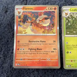 Pokemon TCG Prismatic Eeveelutions Flareon Umbreon & Leafeon NM Holo (3 Cards) - Image 2