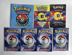 Pokemon Base Set ADVANCED Rule Books Lot Pokemon Cards TCG Pamphlet Vintage 90s - Image 1