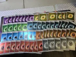 TCG Pokemon 151 Cosmos Holo Energy 66 card Lot With Swirls - Image 1