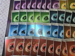 TCG Pokemon 151 Cosmos Holo Energy 66 card Lot With Swirls - Image 2