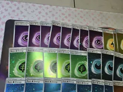 TCG Pokemon 151 Cosmos Holo Energy 66 card Lot With Swirls - Image 3