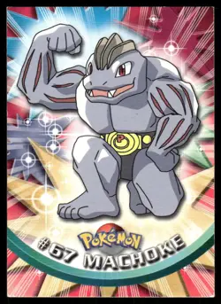 Pokemon Cards Machoke #67 Topps Trading Cards Series 1 LP *2 - Image 1