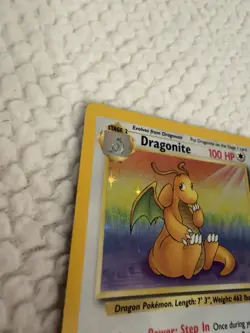Pokemon Fossil Dragonite Holo Rare Holographic Card 4/62 LP Condition - Image 3