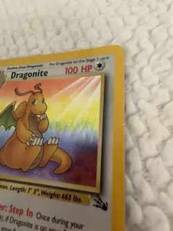 Pokemon Fossil Dragonite Holo Rare Holographic Card 4/62 LP Condition - Image 4