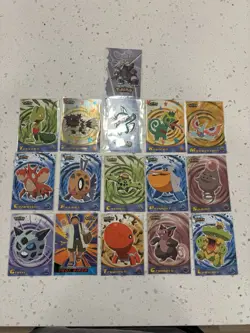 Pokemon TOPPS Card Lot of 16. 2 Die Cut 1 Foil - Image 1
