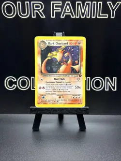 Dark Charizard 4/82 Holo Rare Team Rocket Pokemon Card HP WOTC - Image 1