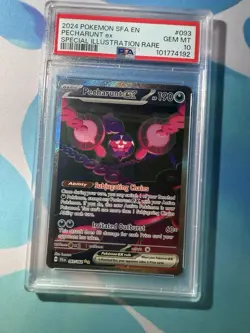 Pokemon Card Pecharunt EX 093/064 Sir Shrouded Fable 2024, PSA 10 Gem Mint - Image 1
