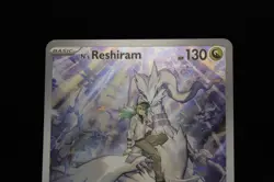 Pokemon N's Reshiram Illustration Rare Full Art Holo Card SV09 167/159 - Image 2