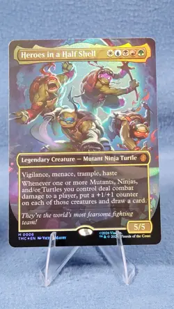 Heroes in a Half Shell (0006) (Borderless) #6 (Foil) (NM) TMC Magic MTG - Image 2