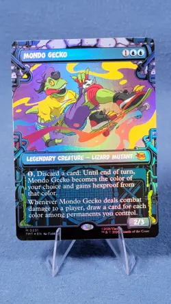 Mondo Gecko - Foil - Showcase Teenage Mutant Ninja Turtles MTG - Image 1