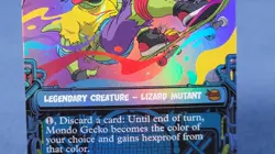 Mondo Gecko - Foil - Showcase Teenage Mutant Ninja Turtles MTG - Image 4