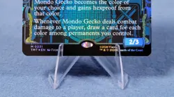 Mondo Gecko - Foil - Showcase Teenage Mutant Ninja Turtles MTG - Image 5