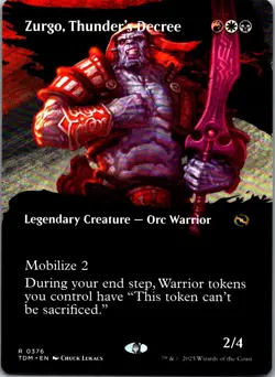 Zurgo, Thunder's Decree (Borderless) R Tarkir: Dragonstorm 376 MP - Image 1