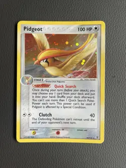 Pokemon Card - Pidgeot Holo 10/112 EX Firered & Leafgreen * - NM - Image 1