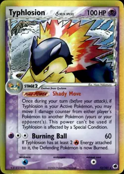 Typhlosion 12/101 Holo Rare Dragon Frontiers Pokemon Near Mint - Image 1
