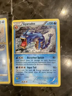 Pokemon Cards 2 Gyarados Generations and Pokemon Go Holo Card NM - Image 2