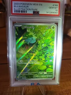 Pokemon TCG Bulbasaur IR Scarlet & Violet 151 166/165 PSA 10 Illustration Rare!! - Image 3