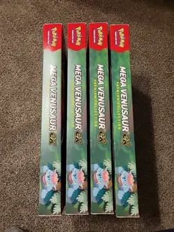 X4 Lot Pokemon TCG Mega Venusaur ex Premium Collection Box Sealed In Pics - Image 2