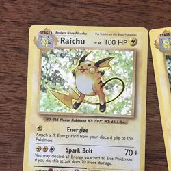 🔥 Raichu 2016 XY Evolutions Holo Foil Rare Pokemon Card # 36/108 - Image 3
