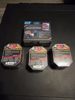 Phantasmal Flames ETB + 3 Mega Charizard Y EX Tins Pokemon Mega Evolution Lot - Image 2