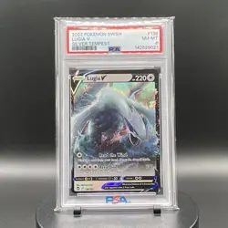 Pokemon Lugia V 138/195 Swsh12 Silver Tempest PSA 8 Ultra Rare Holo English - Image 1