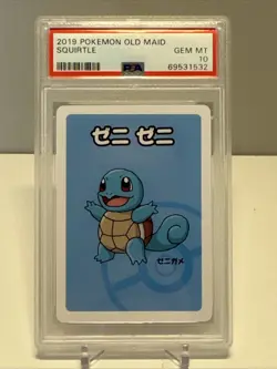 2019 Pokemon Old Maid Squirtle PSA 10 GEM MINT - Image 1