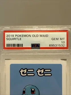 2019 Pokemon Old Maid Squirtle PSA 10 GEM MINT - Image 2
