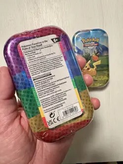 TWO Sealed Pokemon TCG Mega Evolution–Ascended Heroes Mini Tin Packs Sticker Art - Image 5