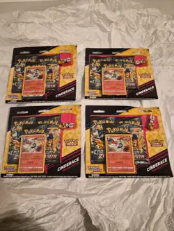 Pokemon Crown Zenith Triple 3 Pack Blister Pin Collection New Sealed x12 - Image 3