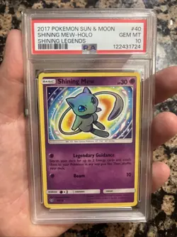 Pokemon 2017 Shining Mew Holo Shining Legends 40/73 Shiny Holo Rare PSA 10 GemMT - Image 3