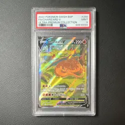 Pokemon SWSH Promo Charizard V SWSH260 Full Art Holo PSA 9 2022 - Image 1