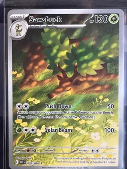 Pokemon TCG Sawsbuck 092/086 Illustration Rare White Flare MINT/NM - Image 1