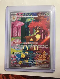 Sawsbuck 166/162 SV05: Temporal Forces Pokemon - Image 1