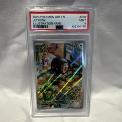 Pokemon Lechonk SV03 Obsidian Flames 209/197 Illustration Rare Holo PSA 9 Engli… - Image 1