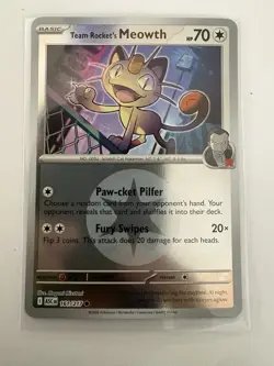 Pokemon ME: Ascended Heroes - Team Rocket’s Meowth 161/217 Energy Reverse Holo - Image 1
