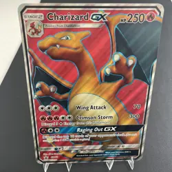Pokemon TCG Charizard GX Black Star Promo SM60 Jumbo Holo Full Art 2017 NM - Image 1