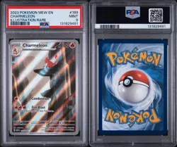 2023 POKEMON MEW EN-151 ILLUSTRATION RARE #169 CHARMELEON PSA 9 MINT - Image 3