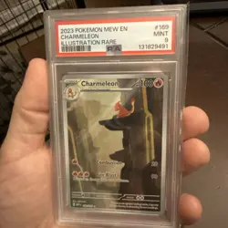2023 POKEMON MEW EN-151 ILLUSTRATION RARE #169 CHARMELEON PSA 9 MINT - Image 5