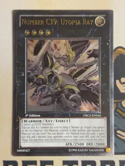 ORCS-EN040 Number C39: Utopia Ray Ultimate Rare 1st Edition YuGiOh! NM EURO - Image 3