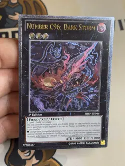 SHSP-EN046 Number C96: Dark Storm Ultimate Rare 1st Edition YuGiOh! NM EURO - Image 2