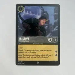 Disney Lorcana Demo Kristoff - Official Ice Master Card - Rare - Image 1