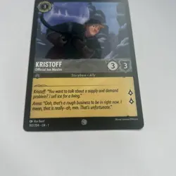 Disney Lorcana Demo Kristoff - Official Ice Master Card - Rare - Image 2