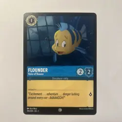 Disney Lorcana Demo Flounder Voice Of Reason Card - Rare - Image 1