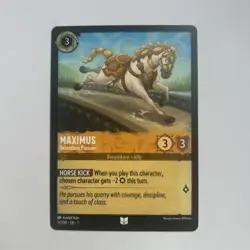 Disney Lorcana Demo Maximus - Relentless Pursuer Card - Rare - Image 1