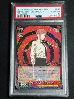 Weiss Schwarz Chainsaw Man Makima Devil Hunter CSM/S96-058 R PSA 10 GEM MINT - Image 1