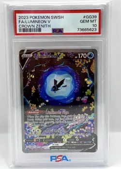 LUMINEON V Crown Zenith Holo Trainer Gallery #GG39 PSA 10 Pokemon - Image 1