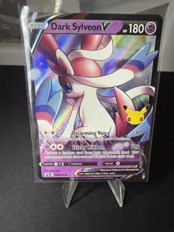 Dark Sylveon V SWSH134 Promo 25th Anniversary Holo Pokemon Card NM - Image 1