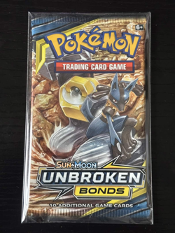 Pokemon TCG Sun & Moon Unbroken Bonds Booster Pack, 2019. Sealed - Image 1