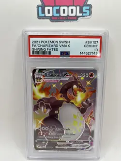 2021 Pokemon Shining Fates Charizard VMAX #SV107 PSA 10 GEM MINT - Image 1